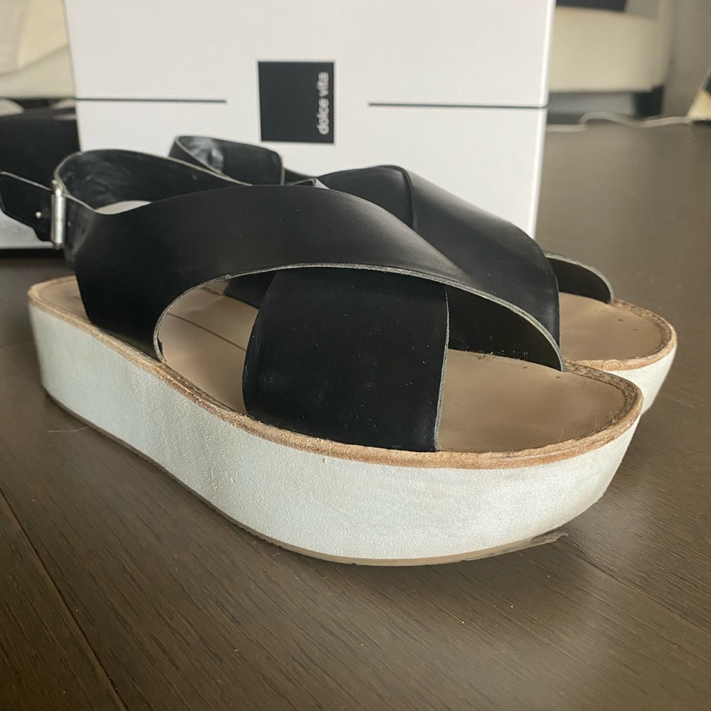 Dolce vita black platform sandals